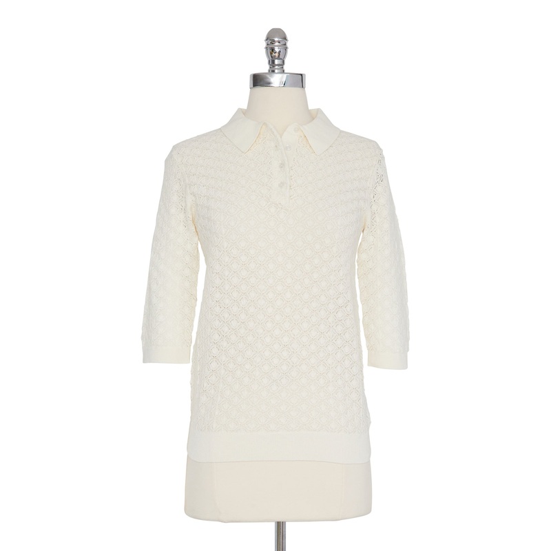 Pointelle Polo Natural