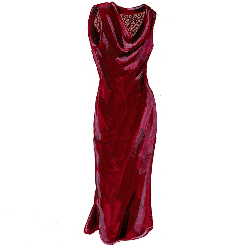 Answered Prayers Dress Garnet