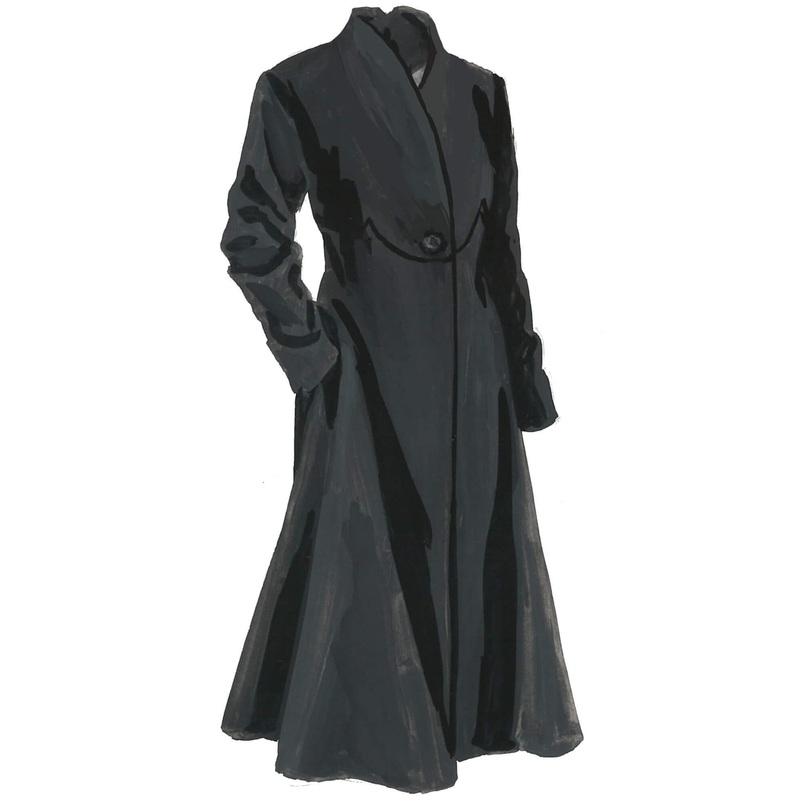 Classic Swing Coat Black