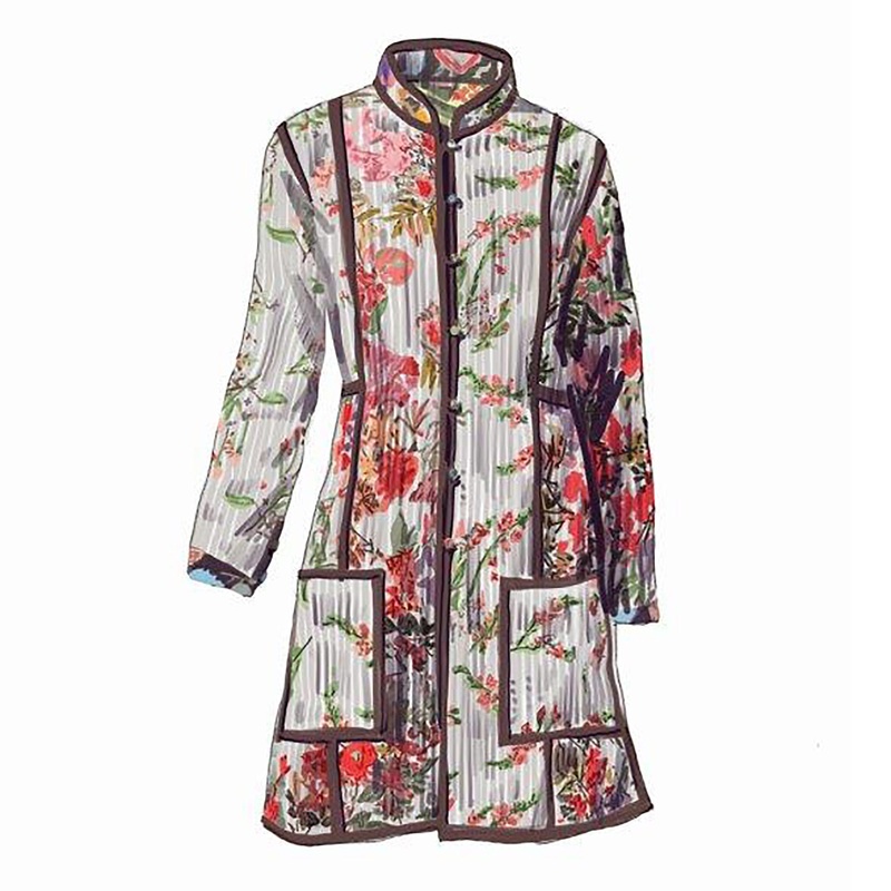 Lady Maharaja’s Jacket White Multi Print