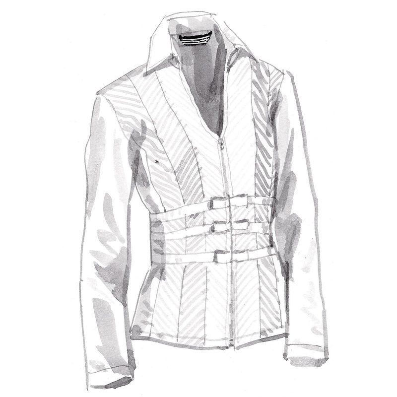 Bow Tuxedo Blouse White