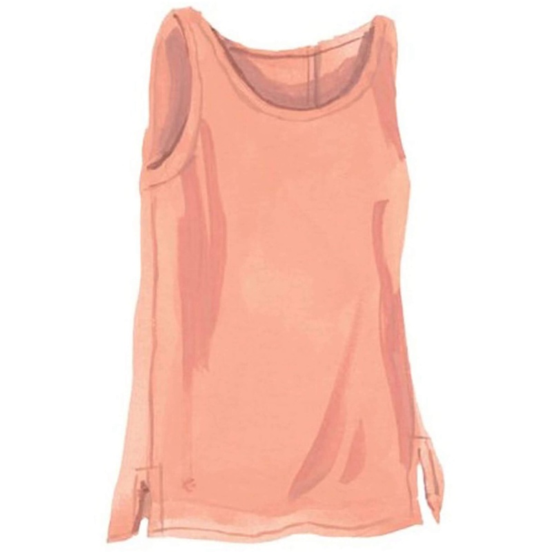 Breezy Sleeveless Blouse Peach