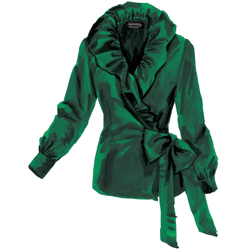 Flamenco Christmas Blouse Red