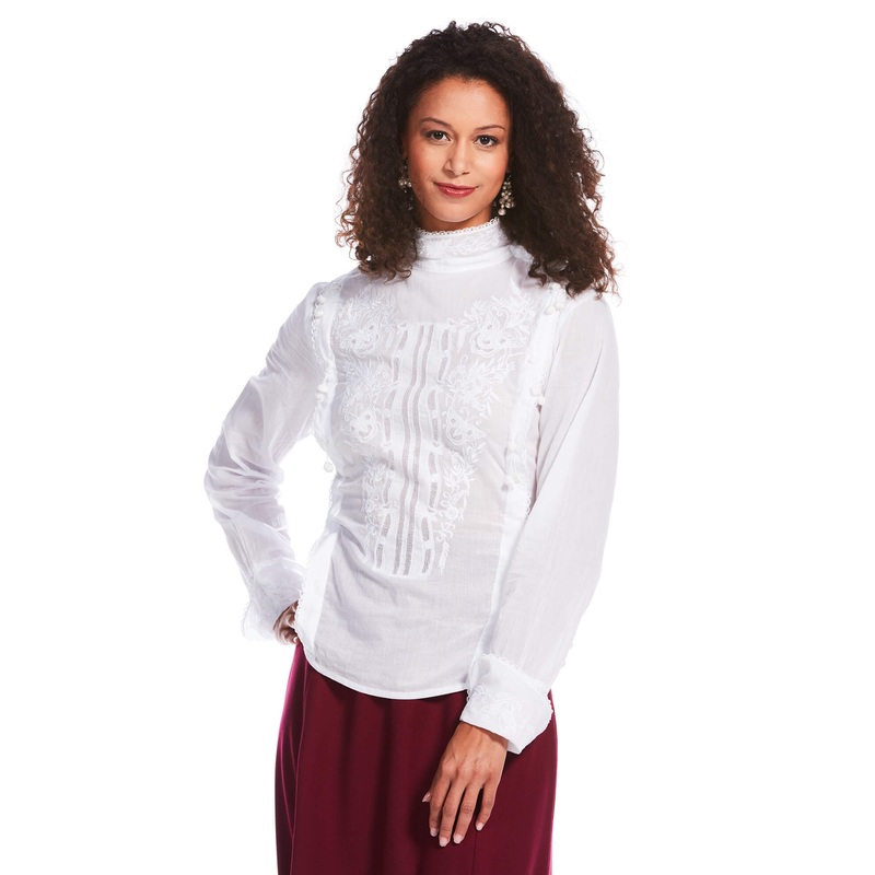 Gibson Girl Blouse White