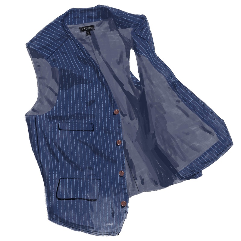 Wabash Vest Indigo