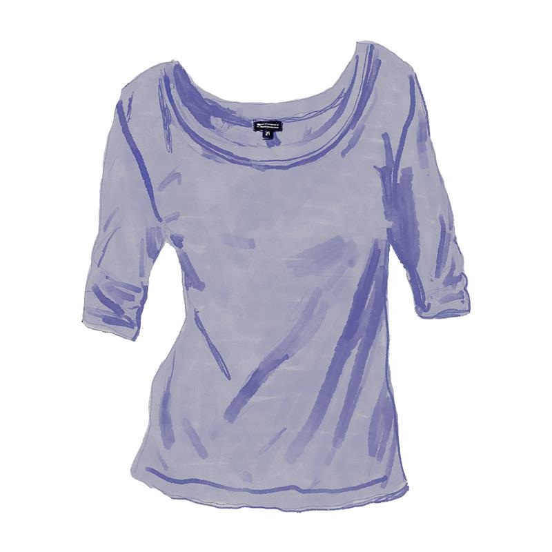 Boatneck Ballet Tee Lilac