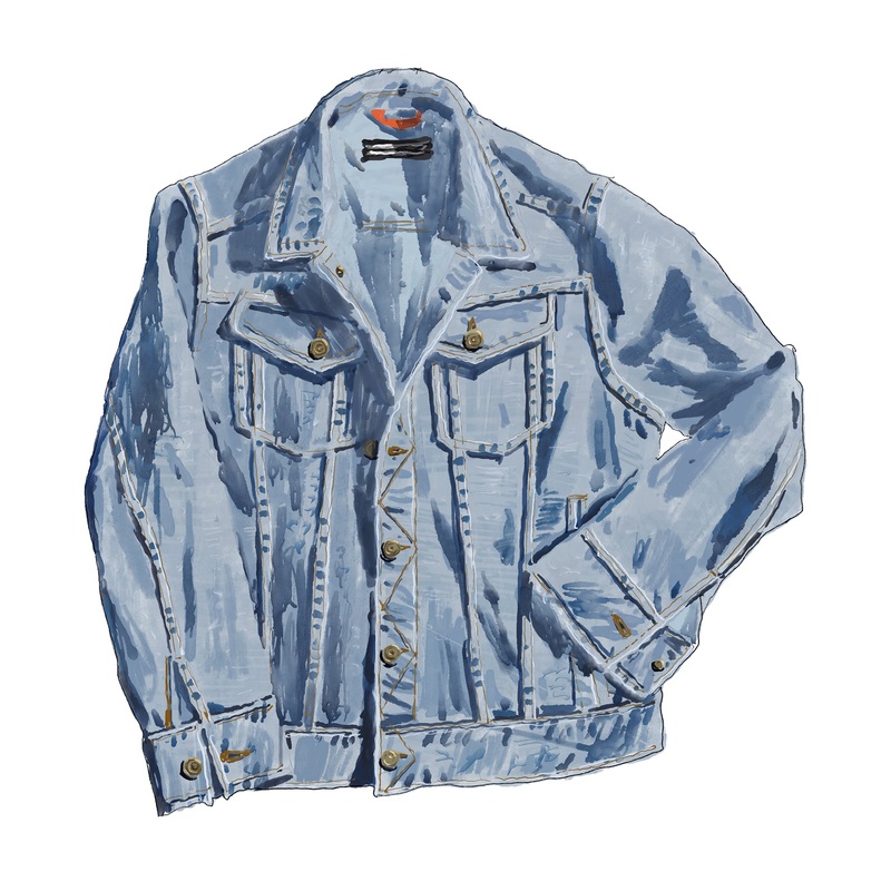 Born To Run Jean Jacket 1980s Indigo