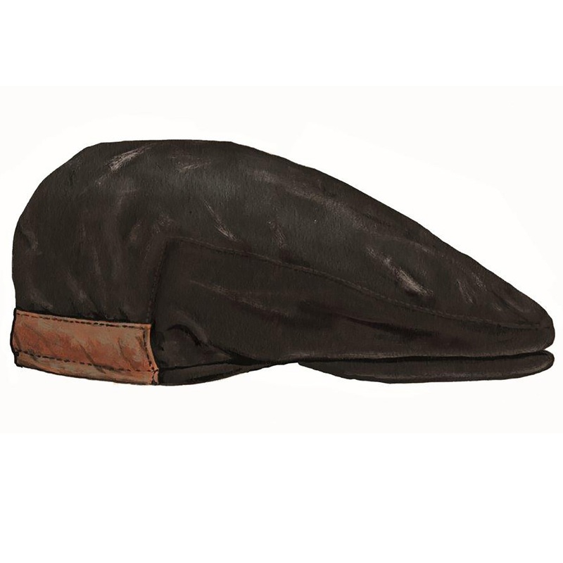 Waxed Cotton Thug Cap Black