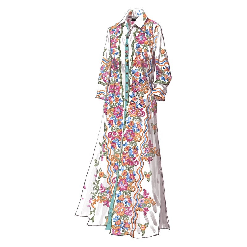 The Carnevale Duster White