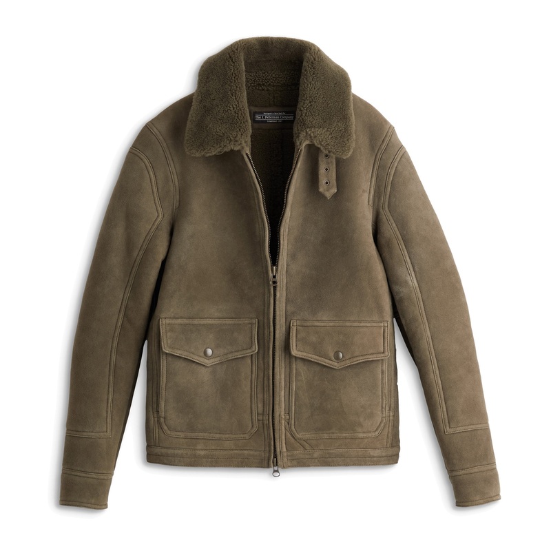 Italian Shearling Bomber Loden