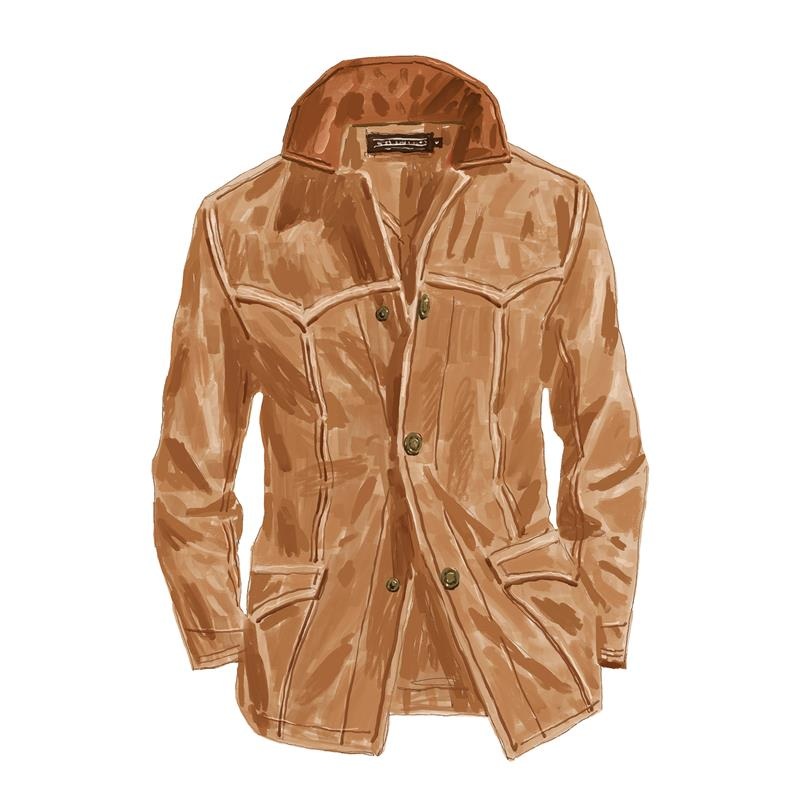 Mr. Parkers Suede Jacket Driftwood