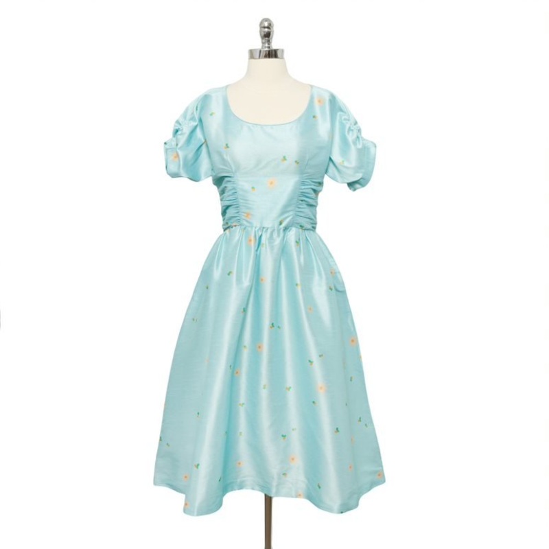 ’50s Daisy Dress Robin Egg Blue