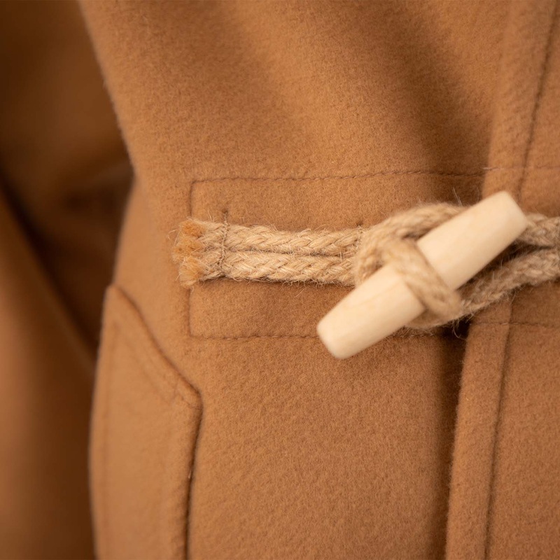Men’s British Wool Duffle Coat Camel