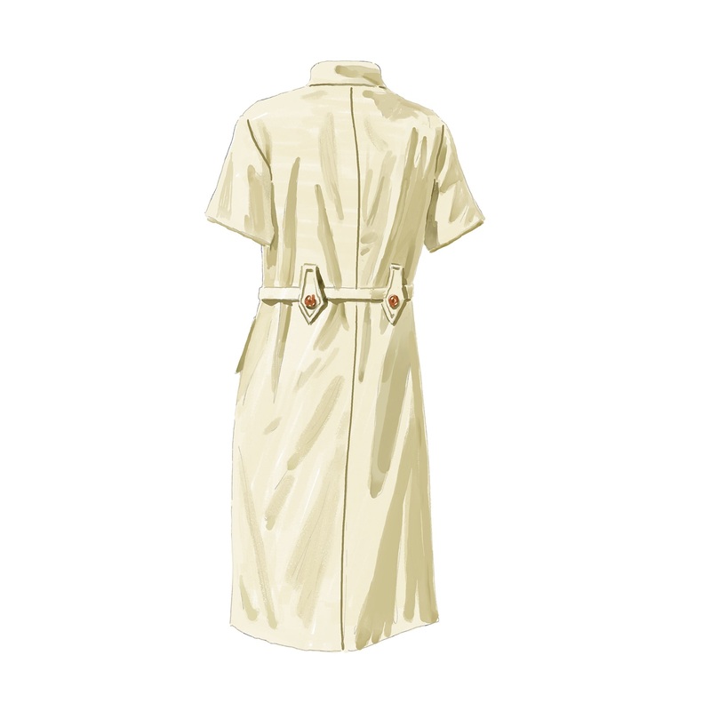 The 1963 Flapper Dress Cream