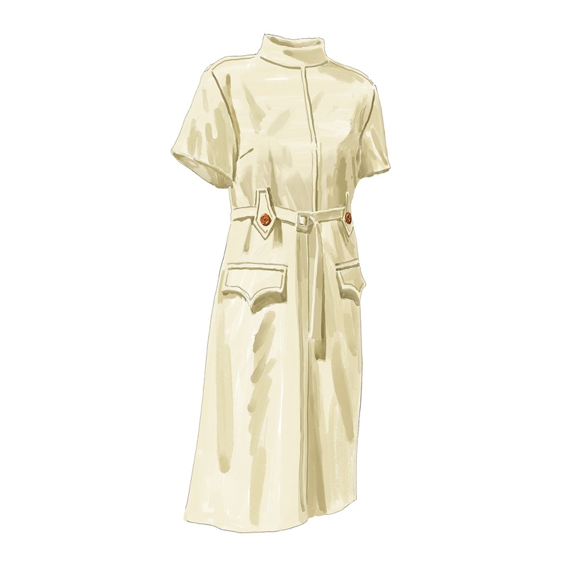 The 1963 Flapper Dress Cream