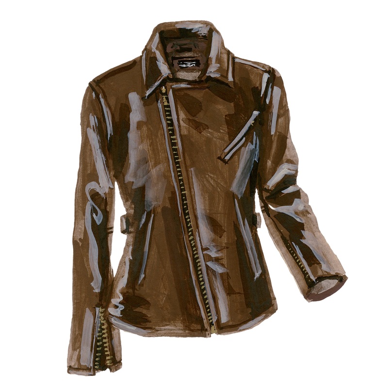 1930s European Motorcycle Jacket Brown
