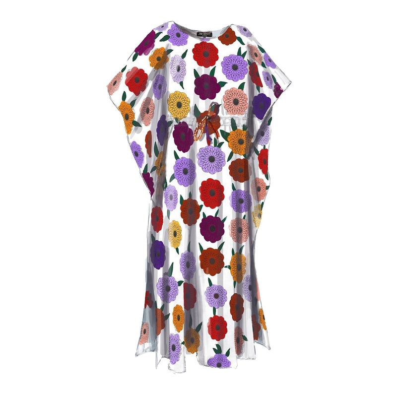 Annata’s Floral Caftan Purple Multi