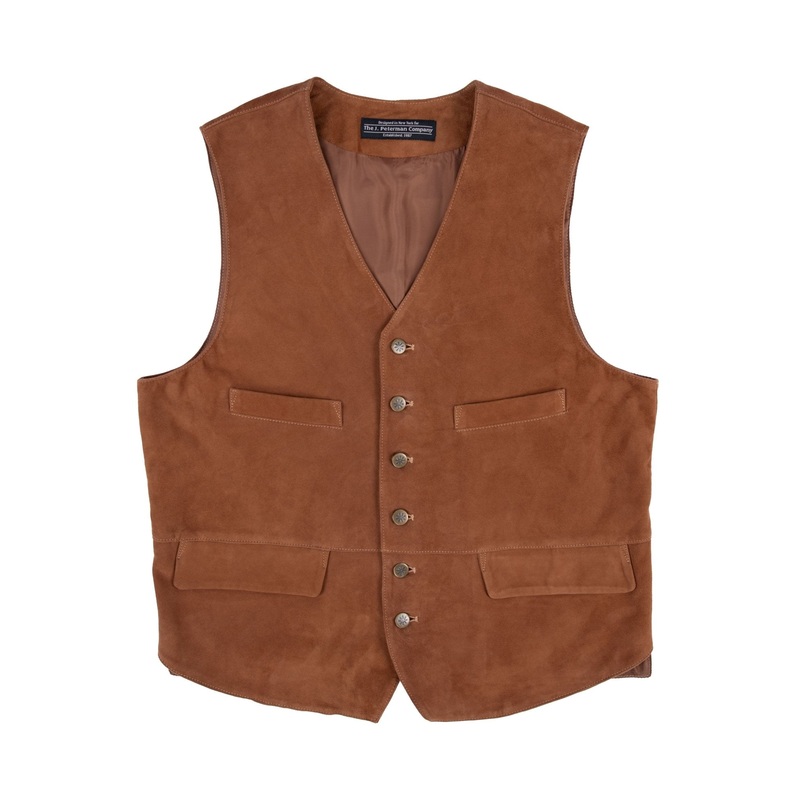 The Roper’s Suede Vest Russet
