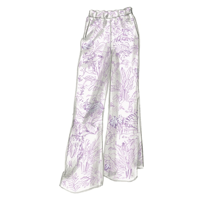 Bunny Gallamores Palazzo Pant Misty Lilac