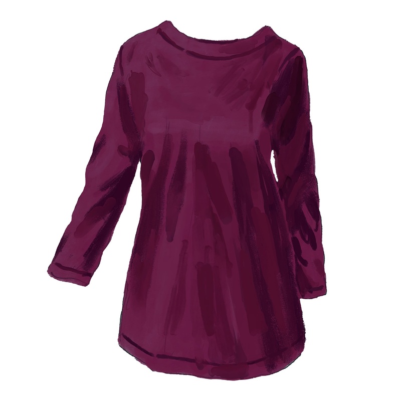 Boatneck Ballet Tee Potent Purple