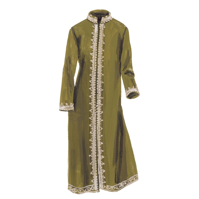 Moroccan Coat Burnt Olive