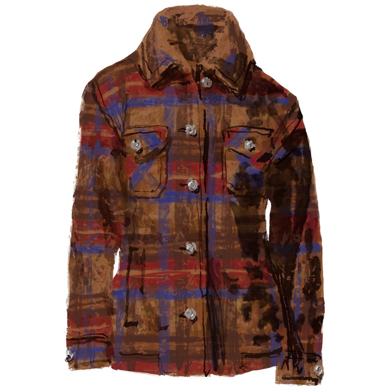 Connecticut Fleece Jacket Brown Plaid