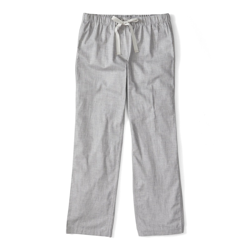 Cotton Poplin PJ Pants Heather Grey