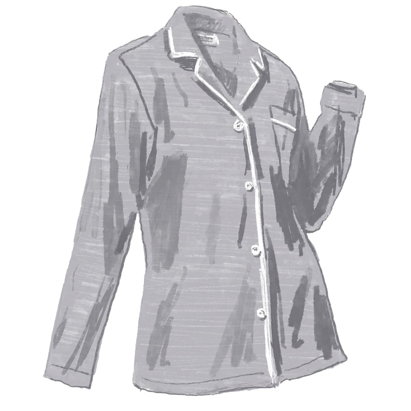 Cotton Poplin PJ Shirt Heather Grey