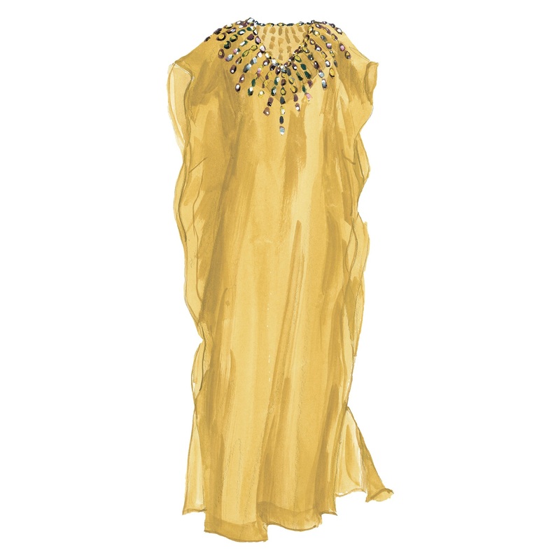 Evening Caftan Gold