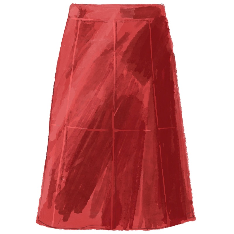 Margot’s Suede Skirt Rust
