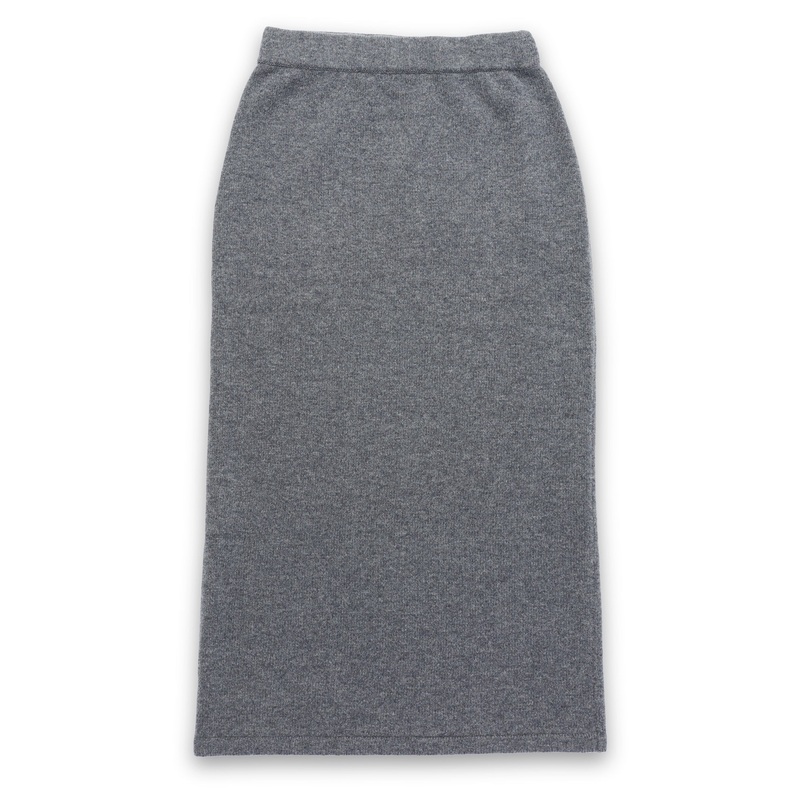 Wool & Cashmere Skirt Charcoal