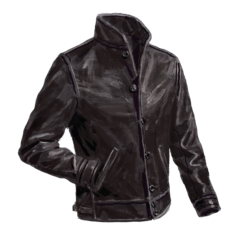 Mercer Street Leather Jacket Black