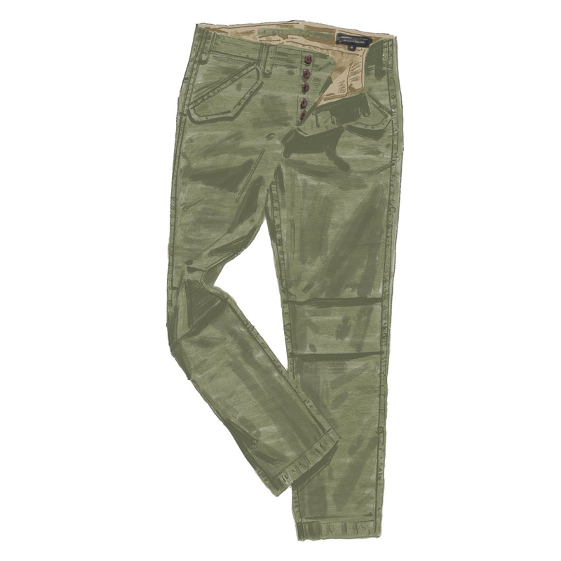 Sateen Flight Pant Olive