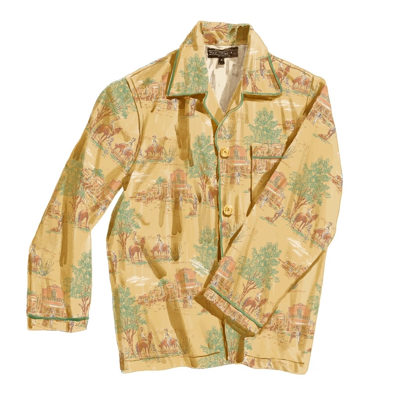 Stagecoach PJ Shirt Gold Scenic