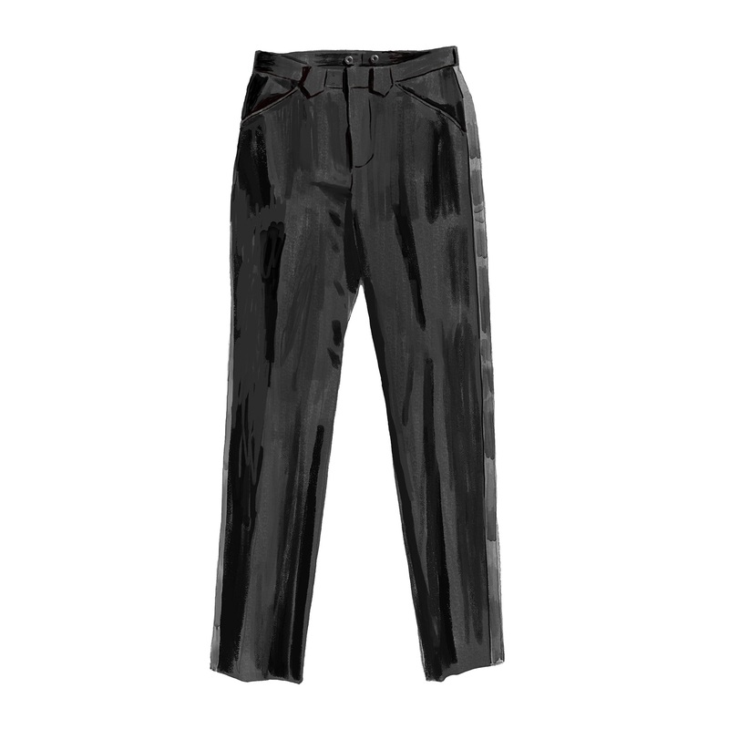 Western Tuxedo Pant Black