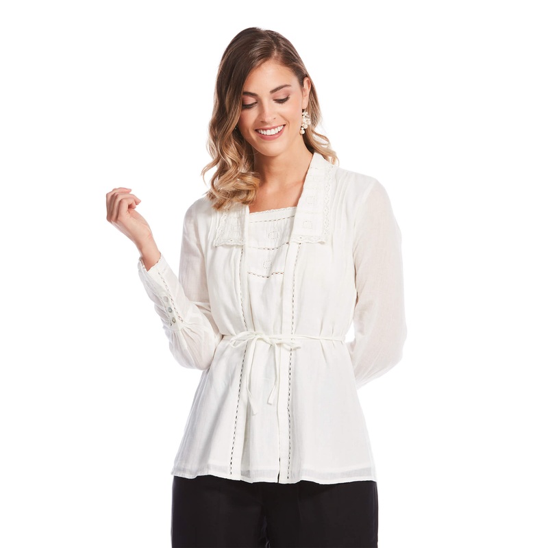 1910 Vintage Blouse Vintage White