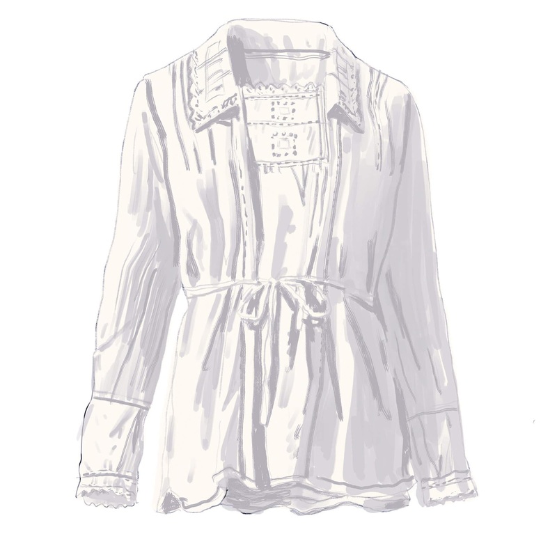 1910 Vintage Blouse Vintage White