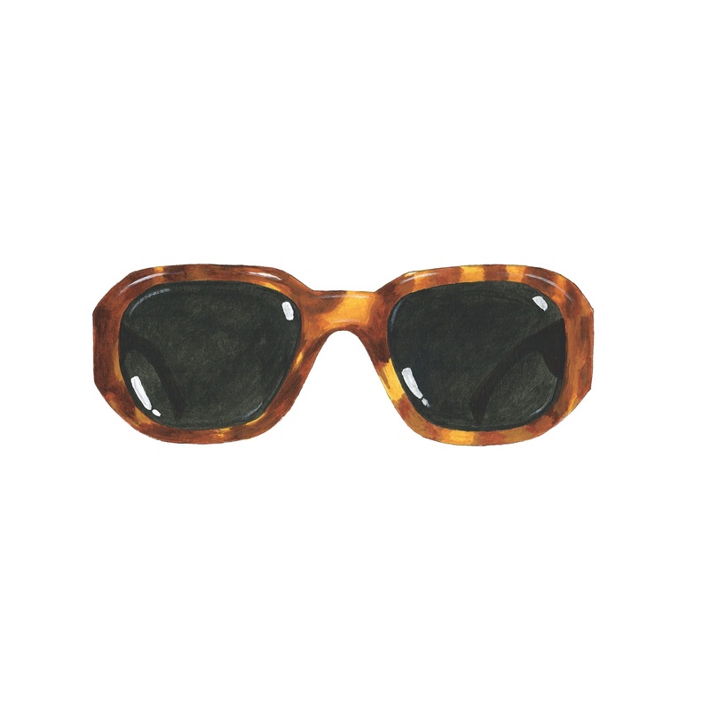 ’60s Retro Tortoise Sunglasses Tortoise