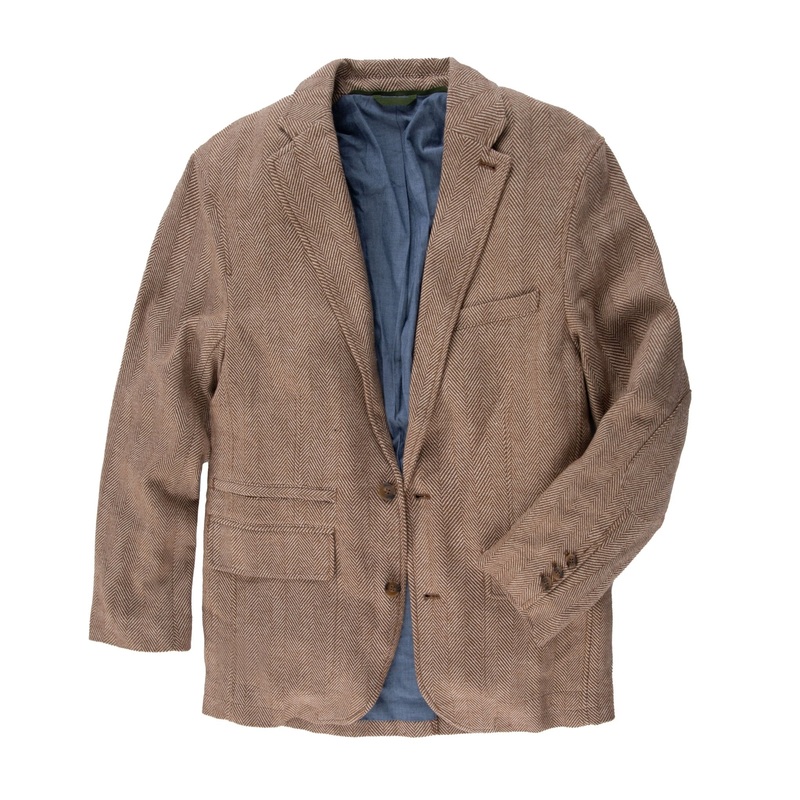 Travelers Linen Blazer Camel