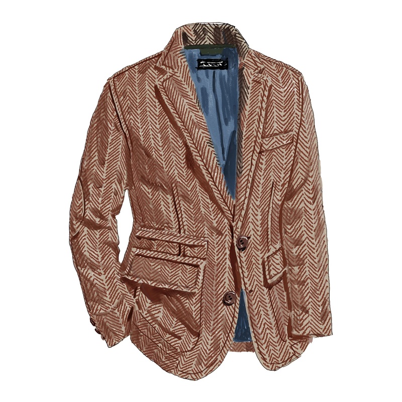 Travelers Linen Blazer Camel