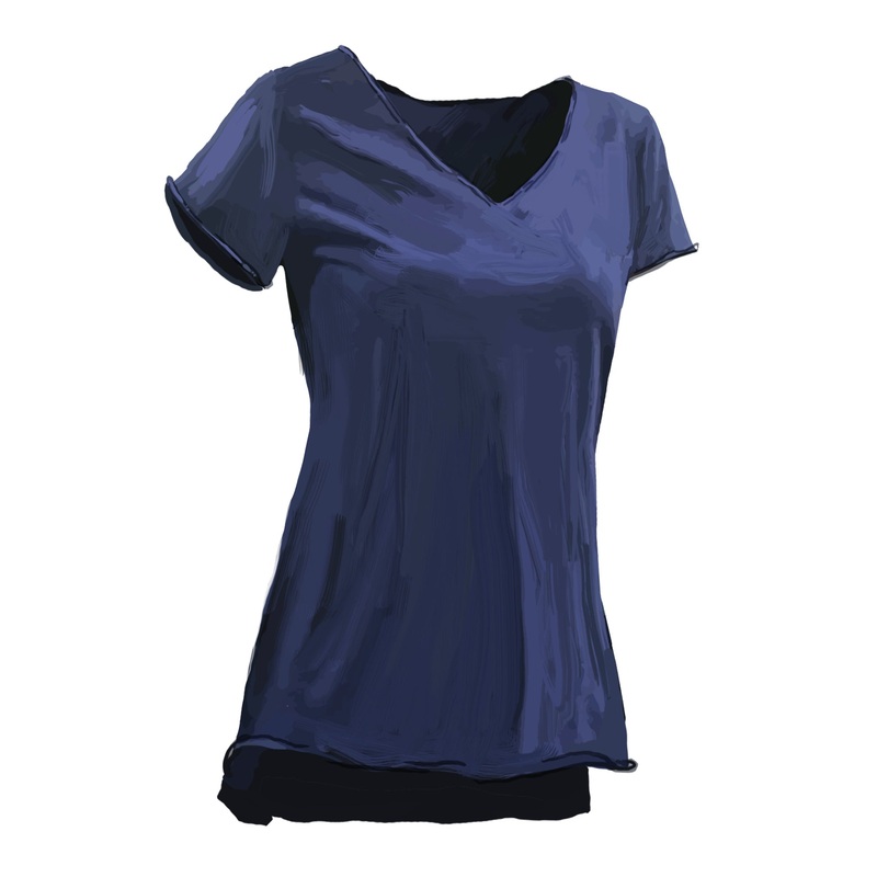 Everything Undone High-Low Top Navy