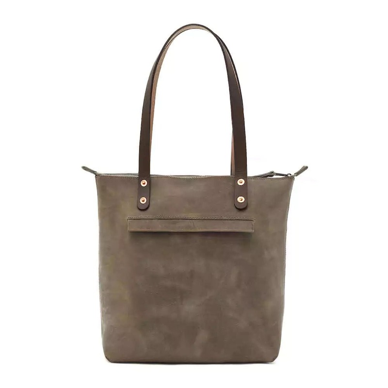 Eden MEDIUM Leather Tote Bag – Zippered