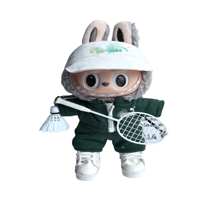 Pop Mart 17cm Labubu Doll Clothes  6-Piece Sports Outfit Set (4 Styles Available)  Fits Gen 1/2/3 (Doll Not Included)-06