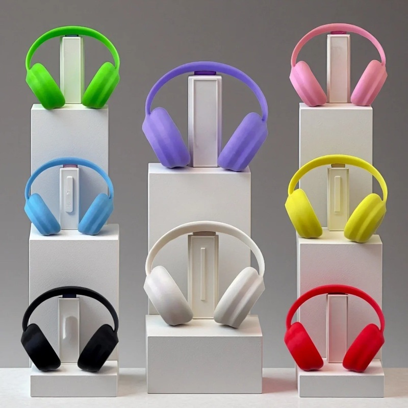 Pop Mart 17cm Labubu Doll Accessories Headphones / Multiple Colors Fits Gen 1/2/3 (Doll Not Included)-01 Red