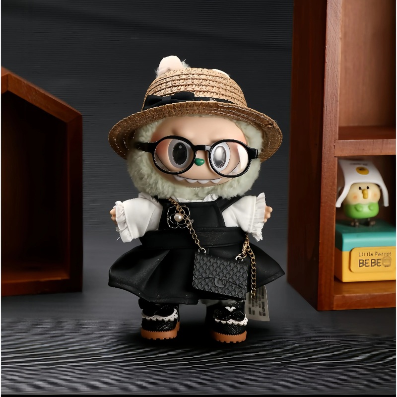 Pop Mart Labubu 1/2/3 Gen Doll Clothes Little Chanel Style 6-Piece Set (Clothes Only)