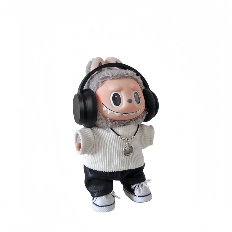 Pop Mart Labubu 1/2/3 Gen Doll Clothes “Trendy Cool” 5-Piece