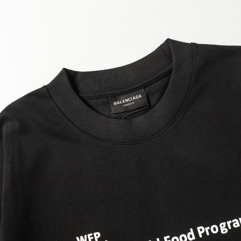 BALENCIAGA 2024 SS World Food Programme Charity Edition T-Shirt 350g Double-Yarn Cotton, Oversized Fit XSL
