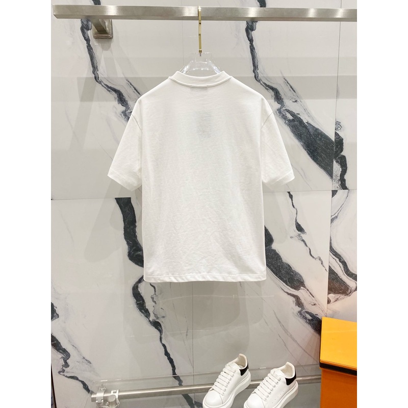 BALENCIAGA 320g Oversized Cotton T-Shirt with Dislocated Embroidered BB Logo Unisex (SXL)