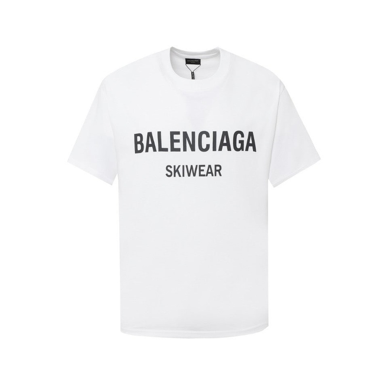 BALENCIAGA 24SS Imported Kornit Direct-to-Garment Print T-Shirt (XSL)