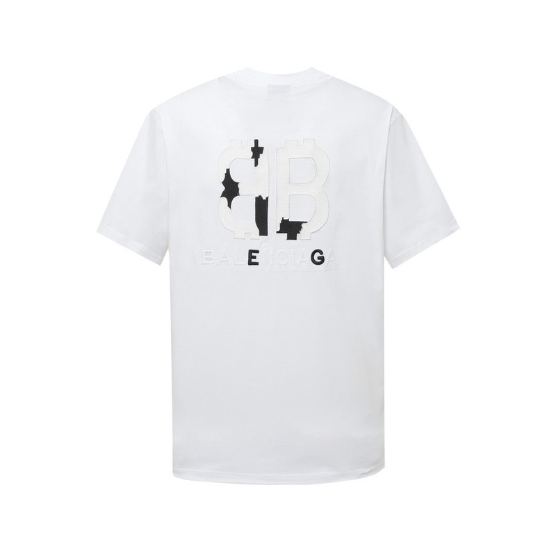 BALENCIAGA Embroidered Flame Patchwork Oversized T-Shirt (SXL)